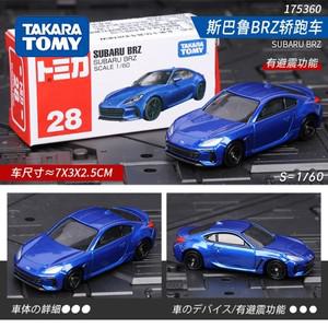 Tomica TOMY NO.28 SUBARU BRZ 합금 자동차 다이캐스트 및 장난감 차량 모델 어린이를 위한 미니어처 스케