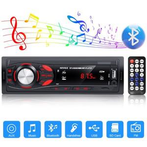 HIVOZ 블루투스 자동차 스테레오 4x15W 자동차 오디오 FM 라디오 MP3 플레이어 USB SD AUX 핸즈프리 통화