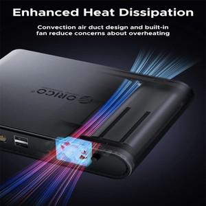 ORICO 2 베이 SSD 외장 케이스, USB3.2 도킹 스테이션, 10Gbps C타입 NVMe SATA 인클로저, 하드 드라이브,