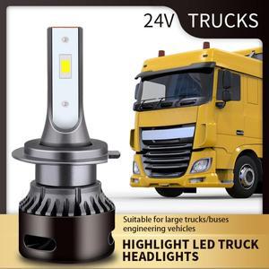 자동차 조명 트럭 LED 헤드라이트 전구 24V H4 HiLo H7 H11 이트 8500LM 880 H3 9005 9006 화워터차 및 캐