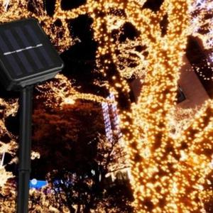 태양광충전조명 검정선 led 웜 색 전구 루프탑 야외 장식 태양광무드등