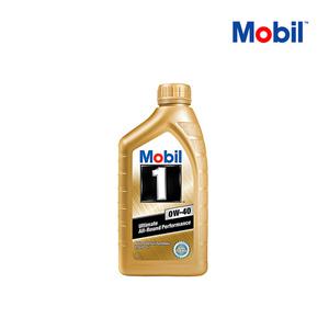 MOBIL1 모빌원 0w40(1L) 골드 100%화학합성엔진오일 1EA 모빌코리아 공식 정품
