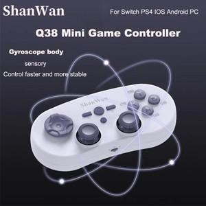 2025 Shanwan Q38 미니 게임 컨트롤러 블루투스 조이패드 스위치 OLED 플레이스테이션 PS4 IOS 안드로이드