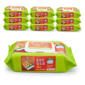 물걸레청소포 고급형 대형 25매 x 10팩 청소용물티슈