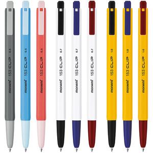 모나미 153 클립 볼펜 12개입 0.5 0.7 1.0mm