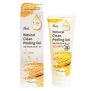 이켈 내추럴 클린 필링젤 쌀겨 180ml 얼굴각질제거제