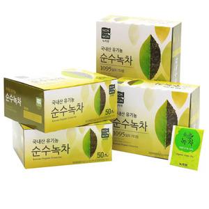 녹차원 유기농 순수녹차 50티백 4박스