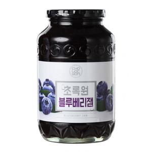 초록원 블루베리잼 1kg 퓨레 토스트 식빵 간식 어린이 아침 대용 요거트 와플 소스 달콤한 맛있는 건강한
