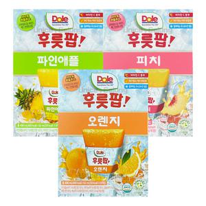 Dole 돌 후룻팝 3종 혼합 24팩 (오렌지8팩+파인애플8팩+피치8팩) / 얼려먹는 디저트