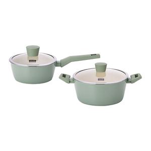 키친플라워 그랜애플 냄비2종세트(편수, 18cm, 1개 + 양수, 24cm, 1개)