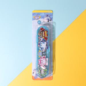 로보카 폴리 수저 케이스 세트 유치원 어린이집 캐릭터 도시락 숟가락 젓가락 세트