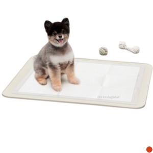 두잇 강아지 배변매트 논슬립 실리콘 샌드크림 대형