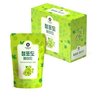 맥널티 파우치 음료 청포도에이드 190ml x 10개