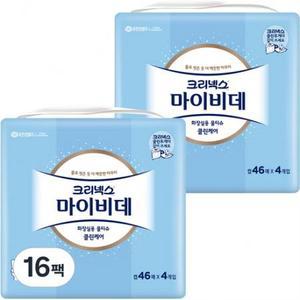 마이비데 화장실용 물티슈 캡형 46매 × 16팩