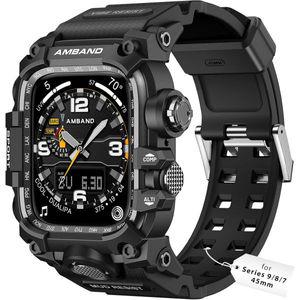 amBand M3 러기드 케이스 애플워치 시리즈 9 8 7 44mm 45mm 디자인 밴드