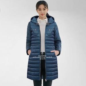 올포유 여성 포켓포인트 경량 구스 다운 패딩 점퍼 AWQDN1171HBL