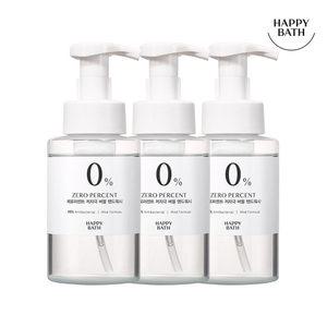 해피바스 제로퍼센트 저자극 버블핸드워시 500ml 3입