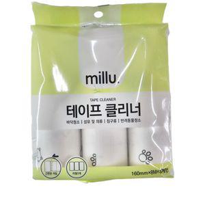 밀루160 테이프리필 3P 크리너 다용도클청소돌돌이 클리너 일본 돌이 도클리너 하나로마켓 용돌이 용클리너
