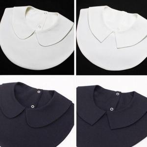 레이어드 넥케이프 카라 러블리 페이크 니트목 (3i7FL)