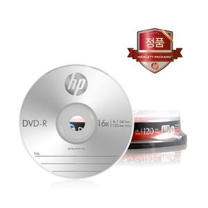 HP DVD-R 16X 4.7GB 케익 10장 공CD 씨디 120분