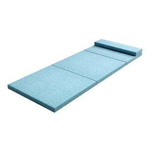 1500X2000 자취생 기숙사 3단매트 스펀지 원룸 200CM 3단매트리스 청록색