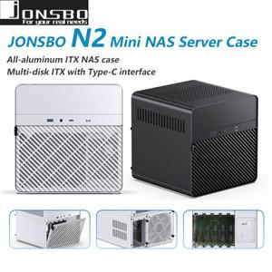 JONSBO N2 미니 NAS 케이스 ITX 5+1 디스크 최소 iAluminum(강판 포함) 65mm CPU 쿨러 통합 상단 커버 탈착