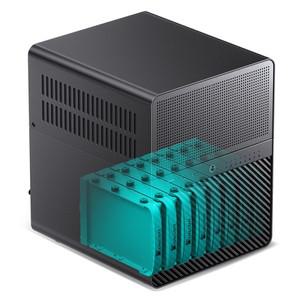 JONSBO N3 미니 NAS 케이스 ITX 알루미늄(강판 지원) 130mm CPU 쿨러 2개의 팬이 표준으로 제공됩니다.