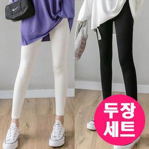 2장set 스판 쿨 여름 레깅스 208J062T 빅사이즈 여성