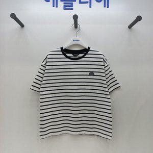 [에꼴리에]5부 와펜 스트라이프티(24B5404  BK)
