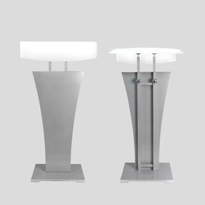TK 아스텔 화이트 메뉴판거치대 마스트 안내간판 520mm 보면대 높이조절 각도조절 행사 강연