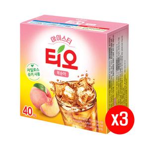 티오 아이스티 복숭아맛 40T x3