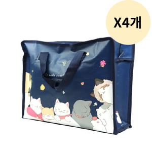 핑크풋 냥냥 타포린백 타포린 쇼핑백 가방 추천 X4개 BNS