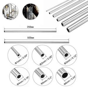 1 10pcs 250mm/500mm 긴 304 스테인레스 스틸 라운드 모세관 스트레이트 튜브 4x2mm