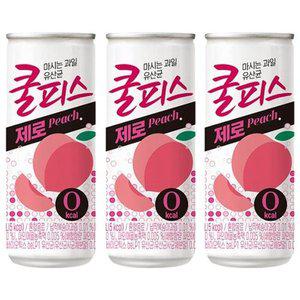 [동원에프앤비]동원 쿨피스 제로 복숭아 230ml x 60캔 (30캔 2박스)