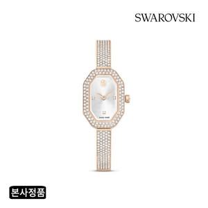 [스와로브스키/본사정품] Dextera Bangle 샴페인 골드 톤 메탈 시계 5672987