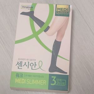 [1+1] 동국제약 센시안 워크 메디슬리머 의료용 밴드 종아리 압박 니삭스 블랙 / 다리 의료기기 허가