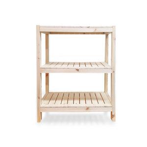 파인 우드렉 3단선반600 DIY 원목 모듈선반 미니테이블 수납장 신발정리대 인테리어 소품