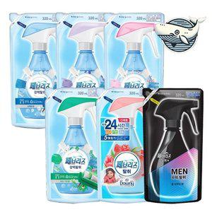 고품질 신선한 섬유탈취제 320ml 리필 다양한 (WFHKRBO)