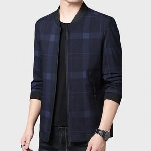 간절기 봄버 자켓 남자 블루종 항공점퍼 아우터 봄잠바 바람막이 경량 체크
