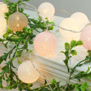(은하수) 20구 LED 코튼볼 파스텔전구(3m) (점멸) (건전지타입) 트리 조명 설치 LED볼 20구LED볼 20구볼 볼