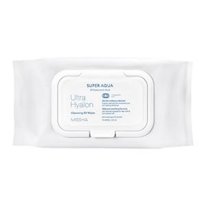 [미샤] 수퍼 아쿠아 울트라 히알론 클렌징 오일 티슈 대용량 70매/362ml