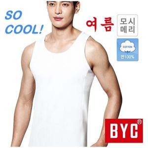 BYC 모시메리 남성 민소매 쿨 런닝 남자 조끼런닝