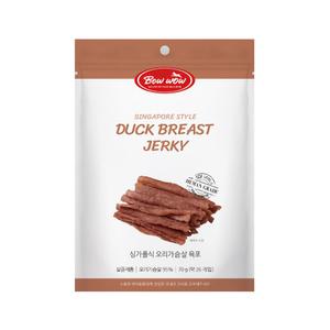 바우와우 부드러운육포 노견 아기강아지 간식 싱가폴식 오리가슴살 육포 70g