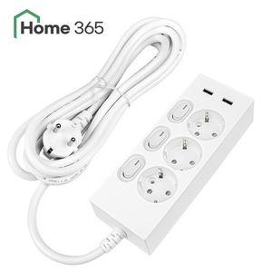 [홈365] 국산 USB 멀티탭 개별스위치 3구 3m / 고속충전 멀티콘센트