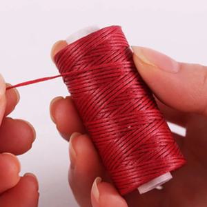 0.8mm 왁스실 재봉실 50미터 가죽공예 스티치 DIY