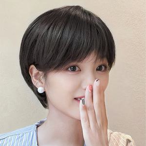 키라비 가발 여성 통가발 단발 머리 숏컷 24cm DTF-213