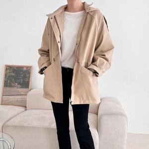 [다잇템]여자 주머니 드로우코드 가죽자켓 FW 자켓