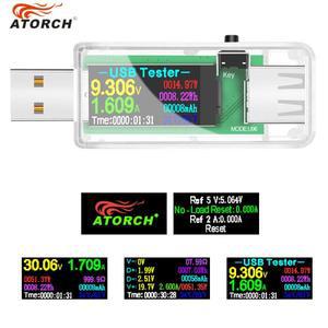 USB 테스터 DC 디지털 전압계 전류계, 감지기, 파워 뱅크 충전기 표시기, 13 인 1