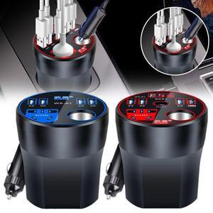 차량용 전원 인버터, 200W LED 디스플레이, USB 포트 3 개, 담배 라이터 QC3.0 충전기, 휴대폰 전자 장치 V
