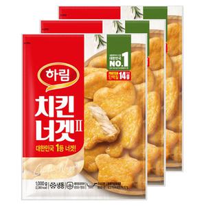 하림 치킨너겟2 1kg 3개
